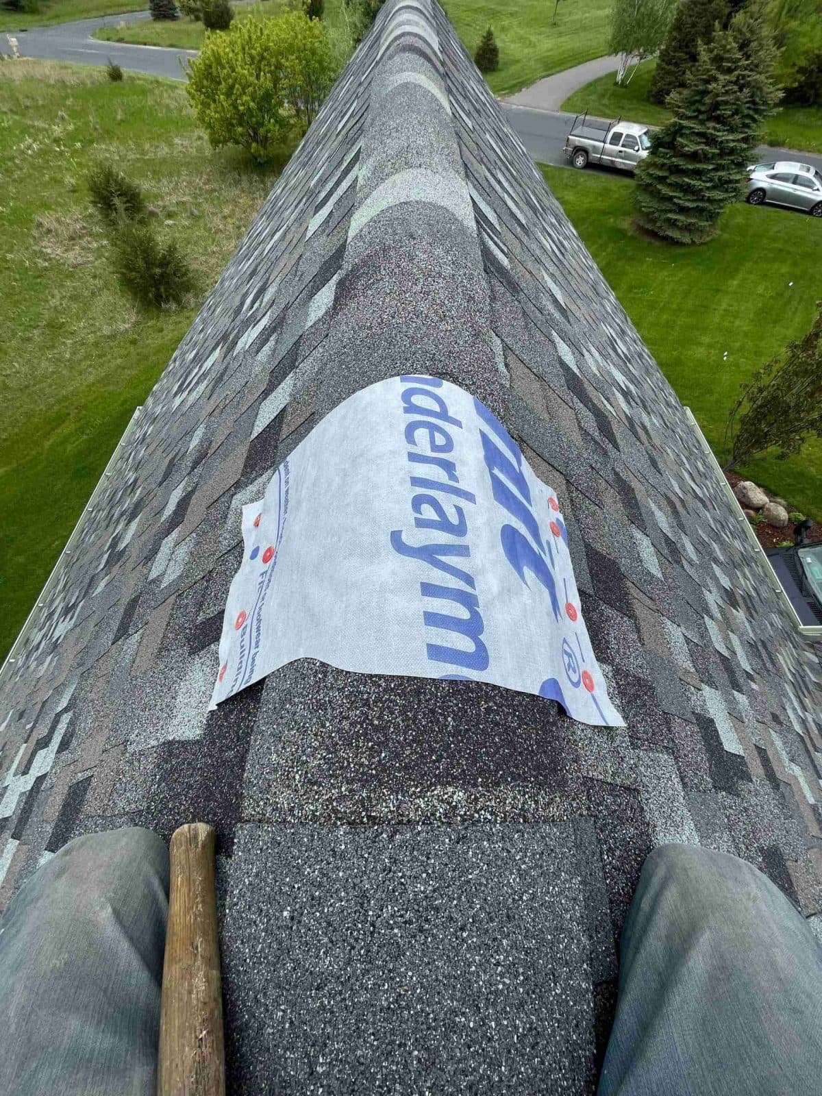 Residential roofing installation